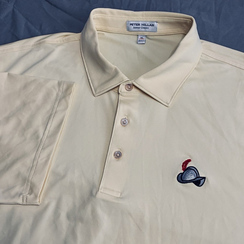 Peter Millar Summer Comfort Size XL Performance Golf Polo Conquistadors